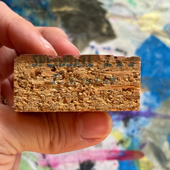 Vintage Hand Carved Speedball 2x3 Cherry Blossom Wood Block Printing Stamp - Picture 2 of 2